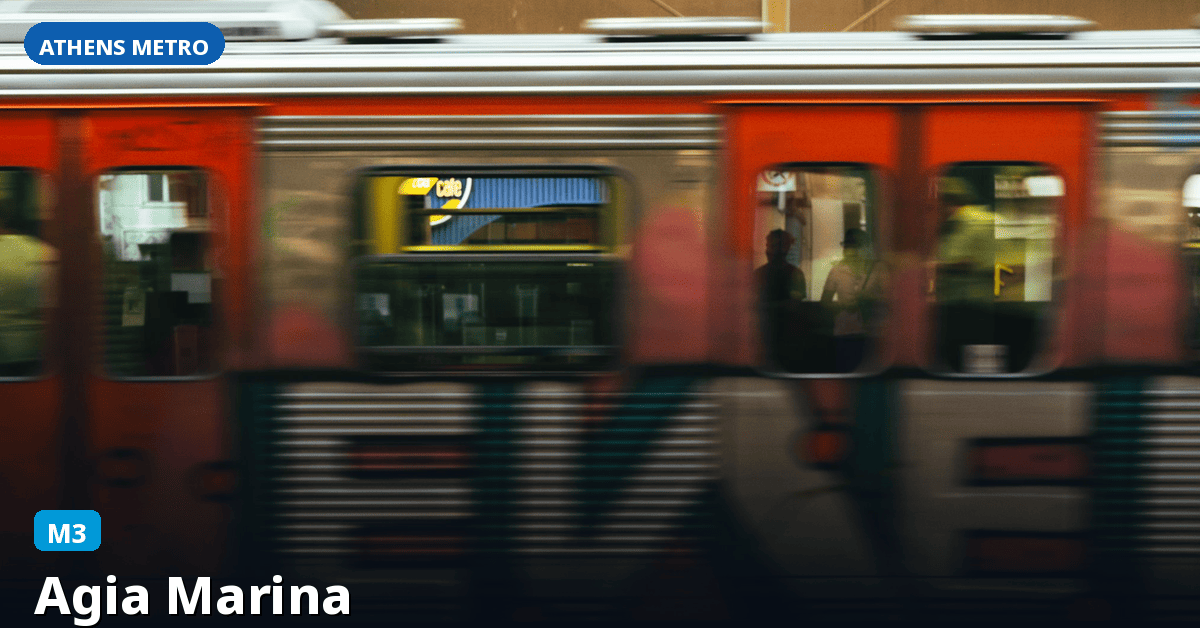 Station Agia Marina — Athens Metro