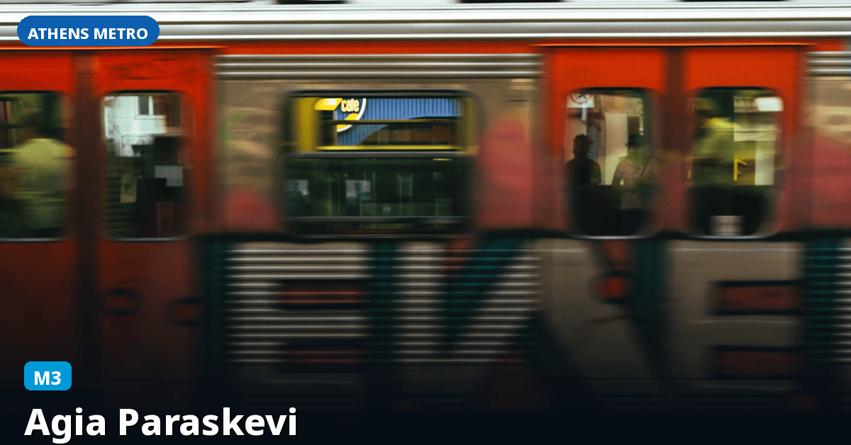 Station Agia Paraskevi — Athens Metro